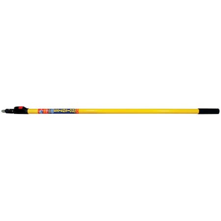 Hot House Designs 4-8 ft. x 1.5 in. Dia. Telescoping Fiberglass Extension Pole - Yellow & Black HO2513626